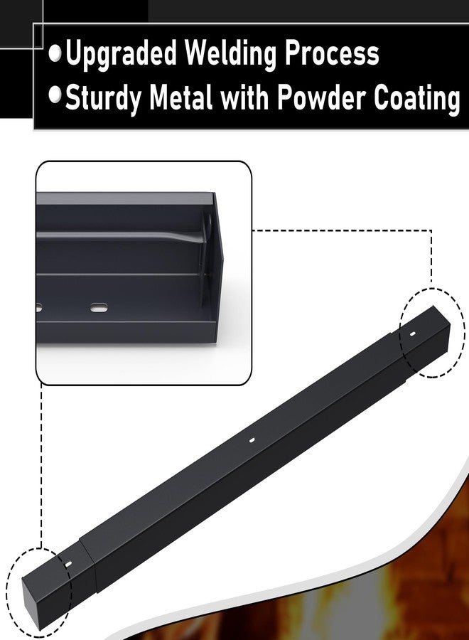 Flehomo Adjustable Fireplace Rod Kit for Fireplace Spark Screen, Rod and Valance Kit Install to Leveling The Fireplace Mesh Screen Curtain - Image 5